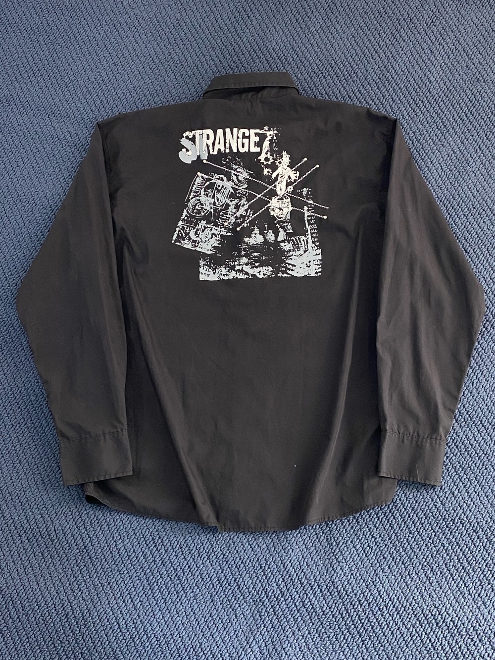 Y2k/Punk Bossimo Graphic Button-Up Shirt